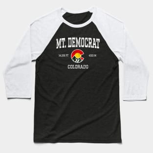 Mt Democrat Colorado 14ers Vintage Athletic Mountains Baseball T-Shirt